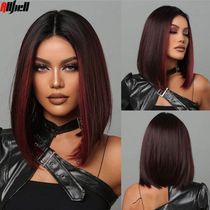 jw-medium-length-synthetic-wigs-middle-part-wine-highlights-straight-wig-resistant-for