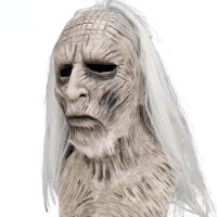 Halloween Night King Latex Mask Halloween Realistic Scary Cosplay Costume Latex Party Mask
