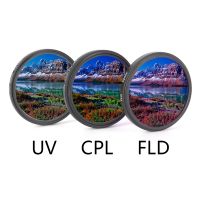 3pcs/lot 49MM 52MM 55MM 58MM 62MM 67MM 72MM 77MM CPL FLD Lens Filter Set with Bag For Cannon Nikon Sony Pentax Camera Lens