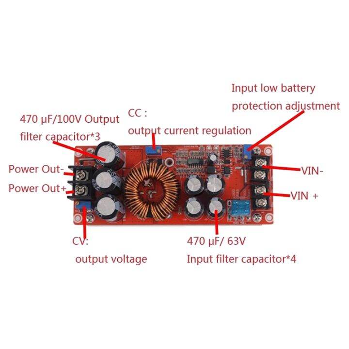 2x-1200w-20a-dc-converter-boost-car-step-up-power-supply-module-adjustable-voltage-converter-8-60v-to-12-83v