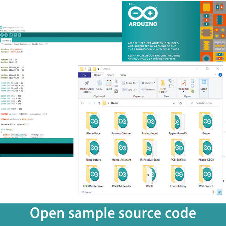 kincony-a16-tasmota-esphome-home-assistant-arduino-ide-esp32-development-board-mqtt-tcp-web-http-smart-switch-controller