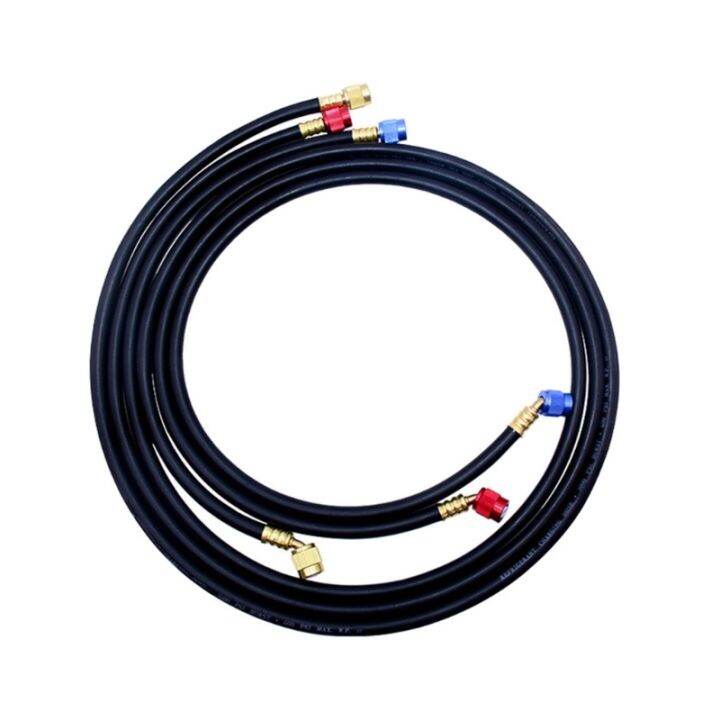 【Ready stock】 Set of 3 AC Refrigerant Hose Set Manifold Gauge Hose