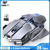 ZOW Mall SC300ไร้สายเมาส์สำหรับเล่นเกมส์4ไฟสีสัน7ปุ่ม Mouse Komputer เงียบกลไก1600DPI สำหรับแล็ปท็อปและแท็บเล็ต