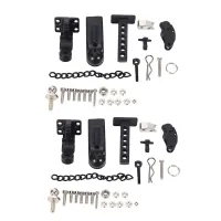 2X Metal Hitch Trailer Hook For SCX10 90046 Traxxas TRX4 1/10 RC Crawler Car Remote Control Car Model For Baby Kid Trailer Accessories