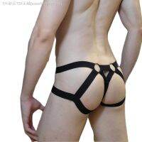 【CW】☸  CLEVER-MENMODE Men Bondage Jockstrap Mesh G String Elastic Hollow Thong T-back Penis Underpants