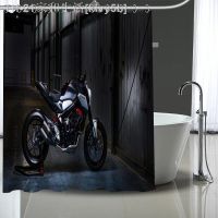 【CW】✑❒☍  Custom Motorcycle Shower Curtain Fabric Curtains Size Your image