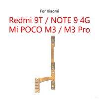 100 ชิ้นสําหรับ Xiaomi Redmi 9T / NOTE 9 4G / Mi POCO M3 Pro Pocophone Power Button Switch Volume ปิดเสียงปุ่มเปิด / ปิด Flex Cable