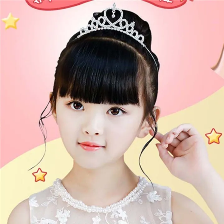 Cute Diamond Girls Crown Kids Princess Hairband Children Tiara Hair Hoop  Hair Accessories | Lazada PH