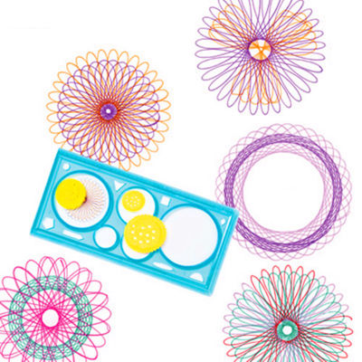 1 ชิ้นสร้างสรรค์ spirograph มัลติฟังก์ชั่นแม่แบบการวาดภาพไม้บรรทัดเปลี่ยนดอกไม้ผู้ปกครองนักเรียนของเล่นเพื่อการศึกษาเครื่องเขียน-Gothi2