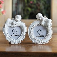 【ELE Photo frame】สีขาวมินิกรอบรูปสำหรับน่ารัก BabyHeart รูปกรอบรูปตกแต่งบ้าน Porta Retrato Moldura สร้างสรรค์กรอบรูปแต่งงาน