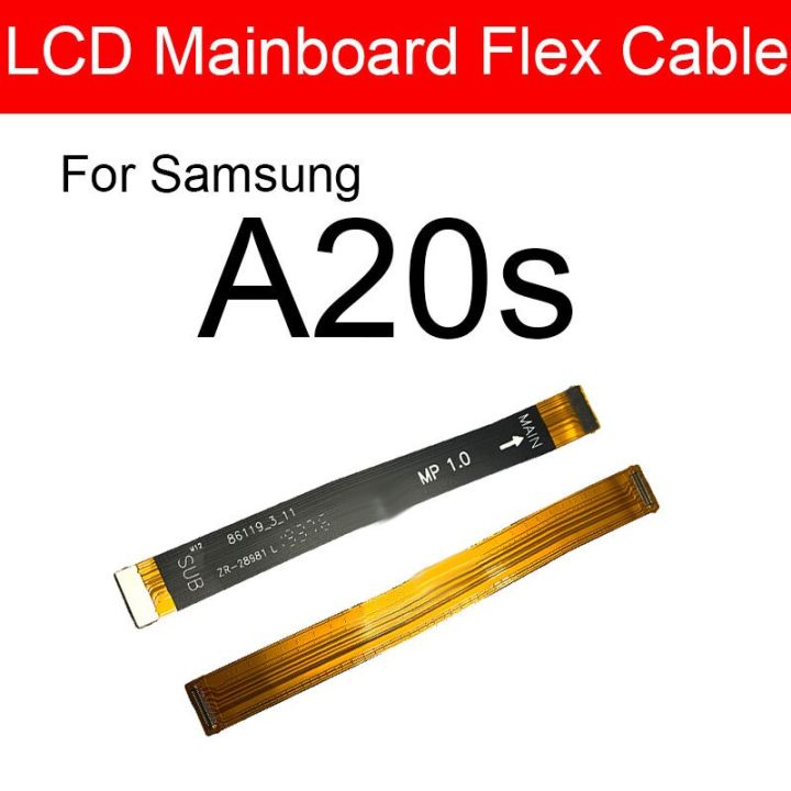 เมนบอร์ดเมนบอร์ด Samsung Galaxy สายเคเบิ้ลยืดหยุ่นสำหรับแอลซีดี A20s Sm-a2070เมนบอร์ด A207f อะไหล่ซ่อมเฟล็กซ์ริบบอนเมนบอร์ด