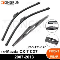 กระจกไม้เช็ดรถด้านหลังอุปกรณ์เสริมยางสำหรับ Mazda CX-7 CX7 26 "17" 14 "2007-2010 2011 2012 2013