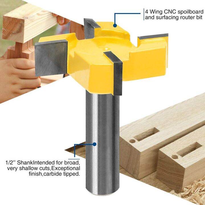 เราเตอร์-cnc-ก้านคาร์ไบด์1-2นิ้วสำหรับแผ่นสำหรับใส่ทาเล็บเครื่องมือตัดไม้ไม้