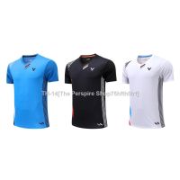 ❀☄﹍ 2021 victory short sleeved badminton jacket sportswear mens and womens badminton uniforms blue