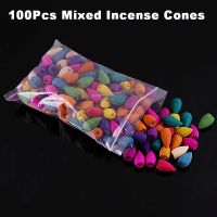 100Pcs Mixed Incense Cones Use For Backflow Incense Burner Anti Odour Cone Incense Mix Scent