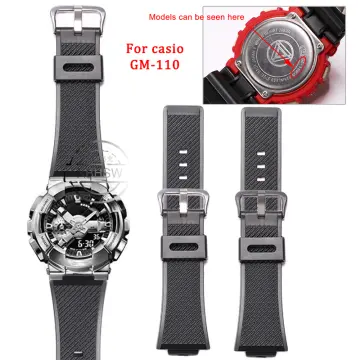 Leather strap watchband convex modified watch chain for GM-2100