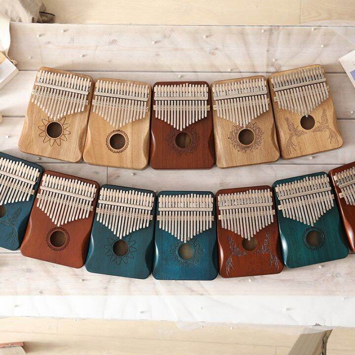 yf-17-keys-kalimba-thumb-wood-mahogany-musical-instruments-with-book-tuning