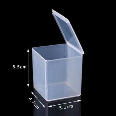 Crafts Small Fashion Square Clear Jewelry Boxes Plastic