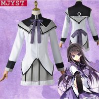 【พร้อมส่ง】ชุดแต่งกาย cosplay Puella Magi Madoka Magica Akemi Homura ชุดอนิเมะ เสื้อผ้า ครบชุด