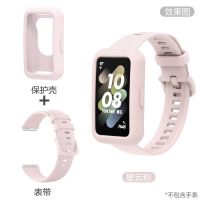 เคสซิลิโคน พร้อมสายคล้อง แบบนิ่ม เป็นมิตรกับผิวหนัง สําหรับ Huawei Band 8 7 6 Honor Band 6 【QYUE】