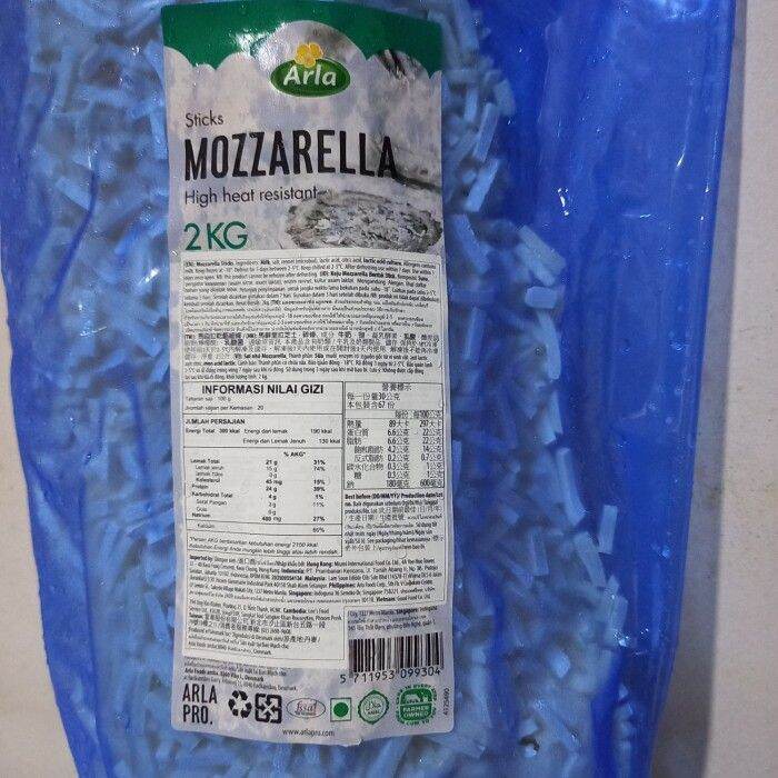 Mozzarella Arla Stick / Parut / Shredded 250gr (Repack) Murah | Lazada ...