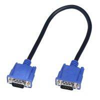 32CM  25cm HD15Pin VGA D-Sub Short Video Cable Cord Male to Male RGB Cable for Monitor Wires  Leads Adapters