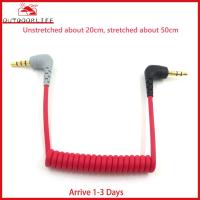 [Arrive 1-3 Days]TRS to TRRS 3.5mm Spring Coiled Adapter Cable for RODE Videomic Pro+/VideoMic GO