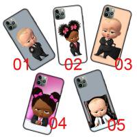 DB-465 Boss Baby Black ซิลิโคน เคสโทรศัพท์ ปก หรับ iPhone G31 Moto G41 G22 G42 13 14 G51 G52 12 G1000 G71 Max Plus Mini Pro