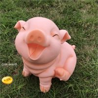 ○ Cofrinho de plástico resistente a quedas cofrinho fofo animal economizador dinheiro decoração presente das crianças caixa economia