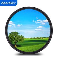 【Booming】 The Power Hub Deerekin 55มม. Circular Polarizer Polarizing CPL Filter สำหรับ D3500 D3400 AF-P 18-55มม. 16-70/F4 SLR เลนส์กล้อง