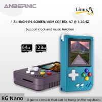 Anbernic RG NANO เครื่องเล่นเกม หน้าจอ IPS 1.54 นิ้ว แบตเตอรี่ 1050mAh Hi-fi