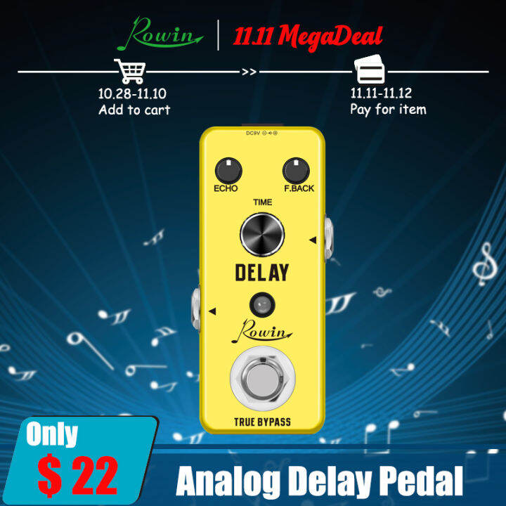 rowin-analog-vintage-delay-guitar-effect-pedal