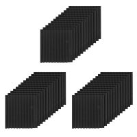 36 Pcs Black Acoustic Panels Soundproofing Foam Acoustic Tiles Studio Foam Sound Wedges 2.5 x 30 x 30cm