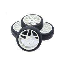 4PCS 18 On Road Racing Car Wheels RIm Tires Tyre Pentagram 17mm Hub for HPI HSP Traxxas TRX4 Kyosho Axial SCX10 Tamiya Mini 4WD