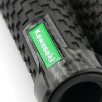 Motorcycle Carbon fiber Grip Rubber Gel Hand Grips Handlebar for Kawasaki Ninja 250 300 Z250 Z900 Z800 Z1000 VERYS ER6N ZX6R