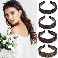 【PrettySet】Women Synthetic Wide Wig Twist Braided Hair Bands Fashion Braids Hairband Nature Headband Stretch for Party Hair Accessories