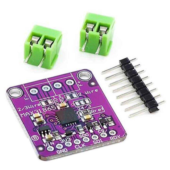 DAOKAI MAX31865 PT100 To PT1000 RTD-to-Digital Converter Board 3.3V/5V Temperature Thermocouple Sensor Amplifier Module For Arduino With -50 To 200