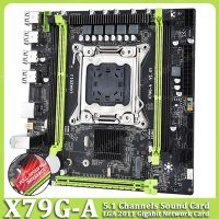 เมนบอร์ด M-ATX X79G-A PCIe 3.0 LGA 2011 LGA 2011เซิร์ฟเวอร์เมนบอร์ดเกมช่อง5.1การ์ดเสียงหน่วยความจำ DDR3 4ช่อง128G