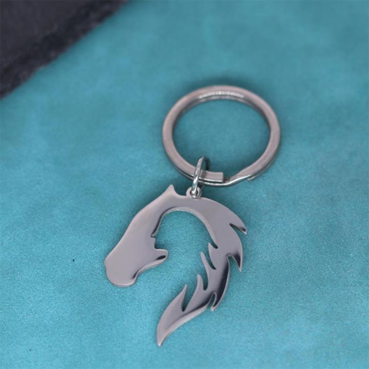 nedar-handmade-horse-pendant-keyring-for-women-men-stainless-steel-key-chain-jewelry-cute-animal-pet-lover-party-gift-keychain-key-chains