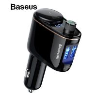 Baseus 3.4A USB Car Charger Bluetooth FM Transmitter Car Kit อุปกรณ์ชาร์จมือถือสำหรับรถยนต์ ที่ชาร์จในรถ หัวชาร์จในรถ