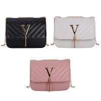 Fashion Chain Small Square Bag Versatile One Shoulder Crossbody Bag Handmade Bag