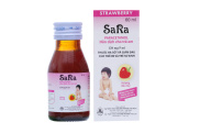 Siro Sara hương dâu và hương cam chai 60ml