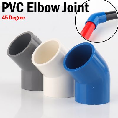 5pcs I.D Size 20 110mm Pipe Elbow 45 Joint Garden Connectors Aquarium Tube