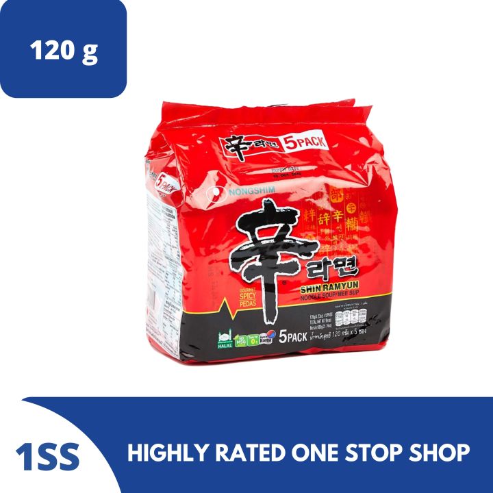 Nong Shim Shin Ramyun Noodle Soup 5 X 120g Lazada Ph