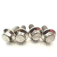 1/10pcs M5 M6 M8 M10 M12 A2-70 304 Stainless Steel GB5787 Hexagon Head with Serrated Flange Cap Screw Hex Washer Head Bolt