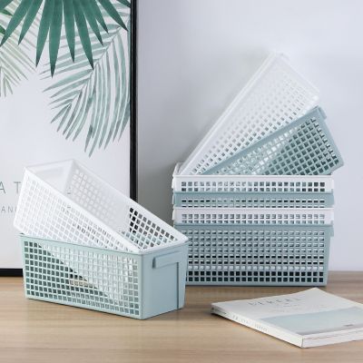 【jw】❆◆﹍  Plastic Desk Organizer  Storage Basket Desktop Holder Refrigerator Sundries