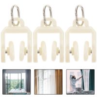 ►✙✥ 50 Pcs Ceiling Curtain Pulley Supply Hooks Accessories Rail Track Plastic Hanging