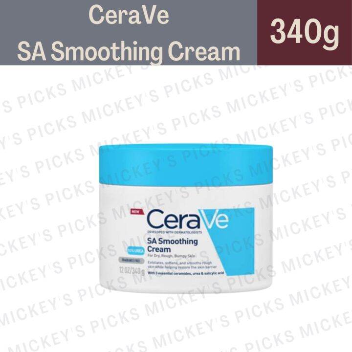 CeraVe SA Smoothing Cream 10 Urea (BHA, Salycylic Acid) 340g Lazada PH