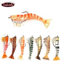 TAKEDO LV01A LIVE SHRIMP 120MM 17G Artificial Bait TPR Soft Shrimp Lure Soft Lure With 5/0 VMC Crank Hook For Bass PerchLures Baits