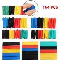 164Pcs Heat Shrink Sleeve Shrinkable Wire Tubing Wrap Heatshrink Tools &amp; Home Improvement Centering Drill Bits for Steel Cable Management